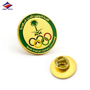 Trung Quốc Nhà Máy Làm Cho Của Riêng Bạn Kim Loại Huy Hiệu Mềm Men Kẽm Hợp Kim Kim Công Ty Huy Hiệu Huy Hiệu Nút Máy Làm Vòng Hình Dạng - Product Image 3