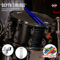Tambor de Percusión Beatello 1408 Deep Cannon con Llave de Velocidad Variable, Baquetas de Nylon Antideslizantes 5A para Instrumentos de Percusión de Escenario
