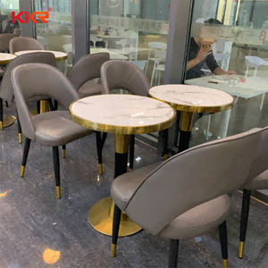 Mesa de cubículo modular de <span class=keywords><strong>4</strong></span> asientos para ejecutivo comercial, escritorio de partición, estación de trabajo de oficina moderna con tableros divididos, escritorio de piedra - Product Image 2