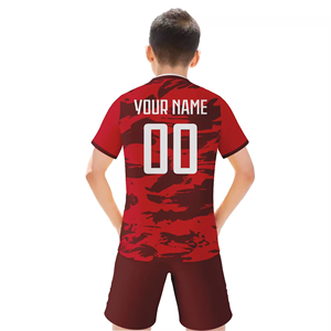 Camiseta <span class=keywords><strong>de</strong></span> Fútbol Personalizada JY para Niños, Uniforme <span class=keywords><strong>de</strong></span> Fútbol para Entrenamiento con Nombre y Número, para Niños y Niñas - Product Image 2