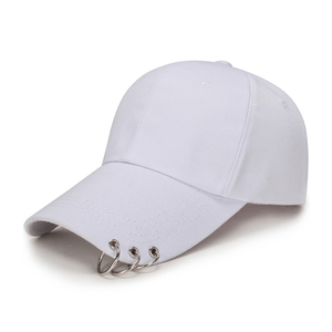 河北坦轩定制空白棉6面板棒球帽带3个金属环运动帽和帽子 - Product Image 5