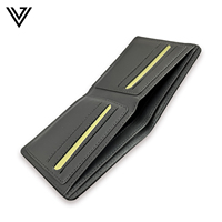 Dompet Kartu Kulit Pria Modern Bergaya Buatan Tangan, Desain Tahan Lama dengan RFID Blocking, Kapasitas Besar & Ukuran Pendek