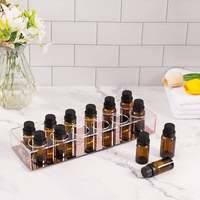 Présentoir moderne à 12 fentes pour les huiles essentielles, support en acrylique, couleur or Rose, pour contenir des bouteilles de 30mL, livraison gratuite