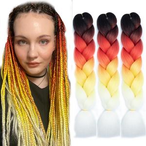 Bellwshow curly human braiding hair 2 tone braiding hair jumbo braiding hair