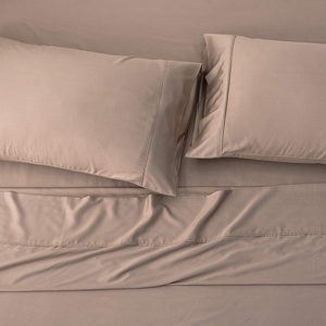 Set Sprei Bambu Organik Bersertifikat 400TC, Terdiri dari Sprei Fitted, Sprei Flat, dan <span class=keywords><strong>2</strong></span> Sarung Bantal, Bernapas, Ramah Lingkungan, Gaya Vintage - Product Image 2
