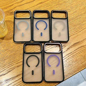 Tinh thể trong suốt sang trọng không dây sạc cho iPhone trường hợp cứng PC Magnetic rõ ràng bìa cho Iphone 17 16 15 14 13 Pro Max - Product Image 2