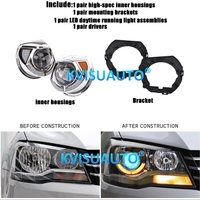 Accesorios de Actualización de Faros Delanteros CQL, Lente Bi-LED Bi-Xenón de 3.0 Pulgadas, Tipo Proyector 3R G5 para VW BORA 13-15