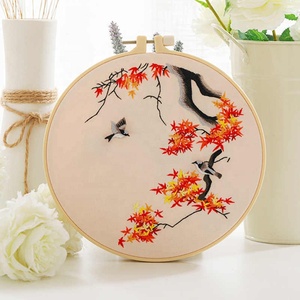 Flor chinesa Broderie Bordado Kit Ponto Cruz Conjunto Com Padrão De Argola Impresso Bordado Costura Arte Artesanato Decoração - Product Image 5