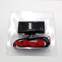 Universal LCD Voltmeter Electric Meter Accessory for 12V-150V Modification for Electric Motorcycles Motorcycles Body Systems