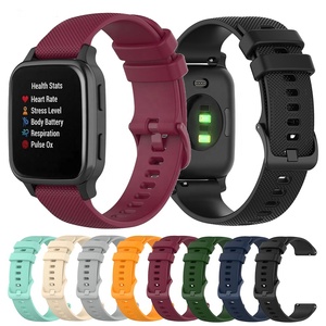 Correa de silicona para <span class=keywords><strong>reloj</strong></span> <span class=keywords><strong>inteligente</strong></span> Garmin Venu SQ Venu 2 Plus Galaxy para Xiaomi Huami <span class=keywords><strong>Amazfit</strong></span> GTR GTS <span class=keywords><strong>Bip</strong></span> S/<span class=keywords><strong>U</strong></span> - Product Image 1