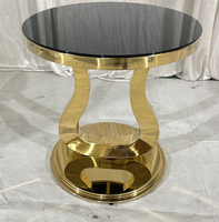 Table d'appoint moderne en acier inoxydable pour événements, banquets et fêtes – Table basse haute pour mobilier