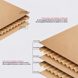Kraft <b>Paper</b> Slotted <b>Boxes</b> Rectangle Recyclable Various Sizes for Packaging and <b>Storage</b> - Product Image 3