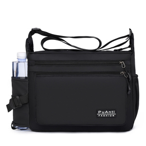 Sac à bandoulière pour ordinateur portable en Oxford multicouche pour <span class=keywords><strong>homme</strong></span>, sac à bandoulière unisexe pour affaires, avec grande capacité, <span class=keywords><strong>porte</strong></span>-gobelet - Product Image 4