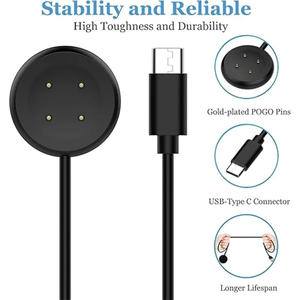 Pixel 3 <span class=keywords><strong>2</strong></span> Smartwatch Accessoires Oplader Voor Google Pixel Horloge 3 Usb C Magnetische Snel Opladen Kabel Stand - Product Image 3