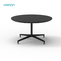 Petite table d'appoint ronde pour canapé, table basse en métal pour zone de négociation commerciale