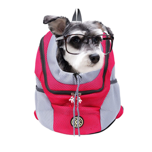 Modern Fashion Pet Travel <b>Backpack</b> Double Shoulder Portable Breathable Outdoor Carrier for Dogs <b>Cats</b> Polyester Animal Print - Product Image 1