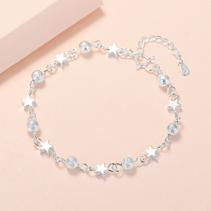 Pulsera de Cuentas de Estrella para Estudiantes, Joyería de Cobre Rojo, Tipo de Suministro ODM, Versión Coreana, <span class=keywords><strong>Unisex</strong></span> - Product Image 5