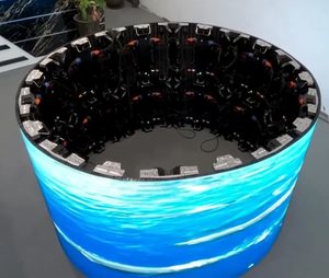 Trong nhà ngoài trời 8K chất lượng cao p2.6 p2.9 p3.9 kỹ thuật số linh hoạt cong mềm dẫn Màn hình hiển thị vòng tròn video tường - Product Image 1