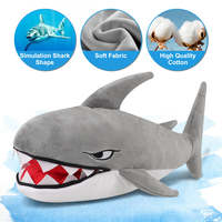 Housse de tête de club de golf en peluche amusante en forme de requin, accessoires pour clubs de golf, cadeau