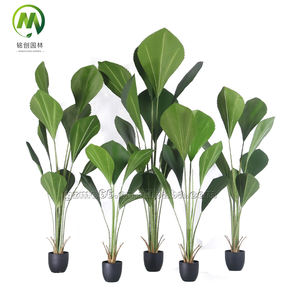 Nouvel Arbre Artificiel <span class=keywords><strong>Palmier</strong></span> Vert de Sumatra à Feuilles <span class=keywords><strong>en</strong></span> <span class=keywords><strong>Éventail</strong></span>, Plante Bonsaï <span class=keywords><strong>en</strong></span> Plastique pour Usage Domestique - Product Image 5