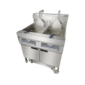 Industry Equip electric Deep Fryer Electronic Open Double Freidora Chicken Pressure Fryer with low moq