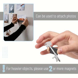 Quadrati Magnetici Autoadesivi - Magneti in Gomma Flessibile 6 Pezzi - Product Image 2