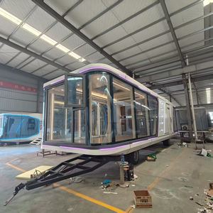 <span class=keywords><strong>Casas</strong></span> de contenedores móviles portátiles de lujo modernas pequeñas cápsulas espaciales Resort hoteles solución panel sándwich al por mayor - Product Image 3