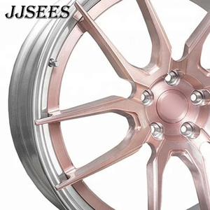 JJSEES Jantes forgées <span class=keywords><strong>2</strong></span> pièces 18 19 20 21 22 pouces rose brossé poli à rayons concaves en alliage pour Tesla Model <span class=keywords><strong>X</strong></span> Model S - Product Image 3