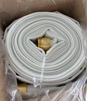 Tuyau d'incendie flexible en PVC 16 bars, 2*30m, avec couture double et raccord pour incendies de catégorie B