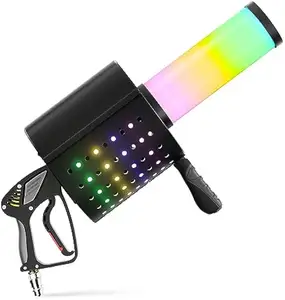 TOPFLASHSTAR Stage /Party Cool Confetti Gun Three Head Electric Confetti Cannon Gun Co2 Jet Machine