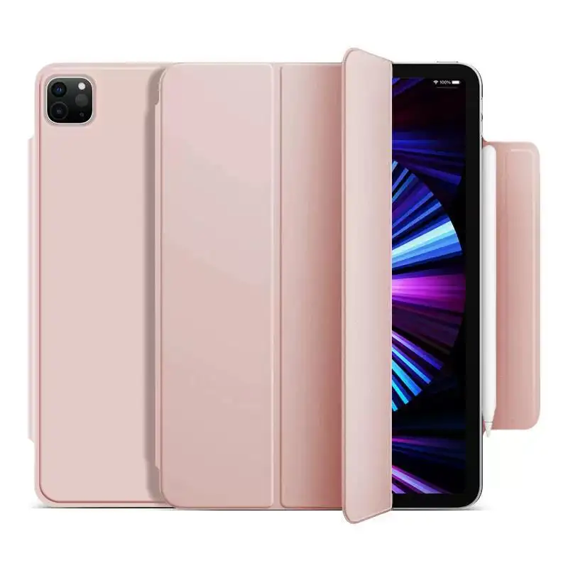 Hot Sale Case for iPad Pro 11 Inch 2nd/3rd Generation 2021/2020/2018,rifold Stand with TPU Soft Back Cover Free Shipping