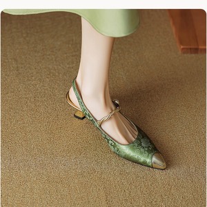 Drop Shipping Trendy Camouflage Bow Silk Women <b>Pumps</b> High Heel Sandals Wear Glittering Rhinestone Strappy Slippers - Product Image 1