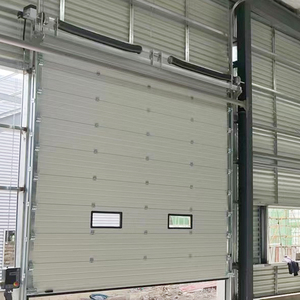 Cửa Công nghiệp với cửa nhỏ và cửa sổ bảng điều khiển bằng thép Bọt Polyurethane đã hoàn thành bề mặt bên Ngoài ứng dụng mở - Product Image 1