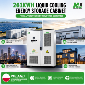 Gabinete Refrigerado de 261 kWh para Almacenamiento de Baterías Solares Industriales, Disponible en Almacén de la UE, Entrega Rápida, Solución C&I - Product Image 1