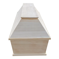 Cercueil en bois massif de style européen, écologique et personnalisable, vente en gros d'usine chinoise, exportation de cercueils funéraires