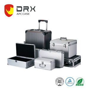 Aluminum Box Storage DRX APC006 Factory Wholesale Aluminum Transport Box Toy Boxes Storage Equipment Cases Locking Aluminum Carry Case