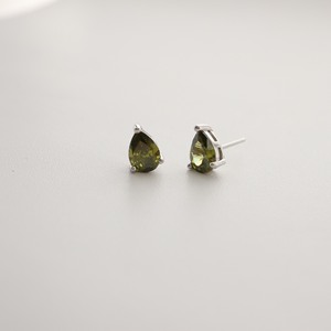 Đồ trang sức cổ điển Birthstone Teardrop lê hình dạng <span class=keywords><strong>CZ</strong></span> 925 sterling Silver Stud Bông tai - Product Image 3