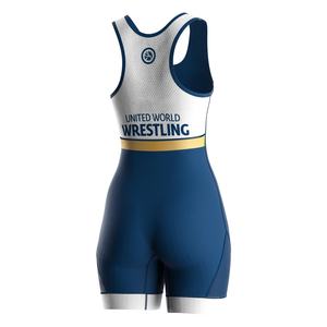 Traje de Lucha Libre para Mujer, Tejido Elástico Transpirable, Logotipo Personalizado, Costuras Planas, Ropa de Entrenamiento de Grappling - Product Image 3