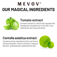 Sérum de visage anti-âge à la tomate verte de marque privée liquide hydratant blanchissant infusé aux herbes pour des impuretés faciales lisses