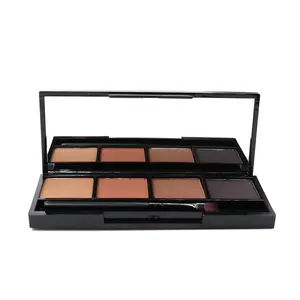 4 color eye brow powder pressed waterproof long lasting cosmetic eyebrow kit palette