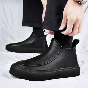 M012 Nuove Scarpe in Pelle Fatte a Mano per Uomo, Stile Business Casual Autunnale, Scarpe Slip-on in Pelle Morbida Retrò, Traspiranti e Comode per Camminare - Product Image 3