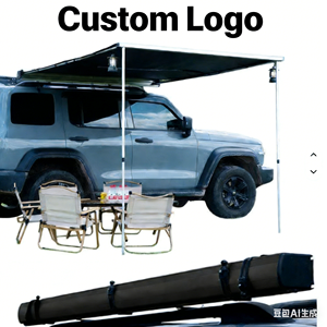 Tente d'auvent latéral de voiture SUV/4WD de qualité supérieure coque en alliage d'aluminium personnalisée, protection UV et abri solaire étanche pour véhicules tout-terrain - Product Image 2