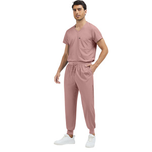 Conjuntos de Uniformes Médicos Unisex con Logotipo Personalizado 42304, Tela Twill con Mezcla de Spandex, para Uso en Hospitales, Enfermeras y Doctores, Parte Superior e Inferior con Bolsillos - Product Image 6