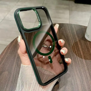 <span class=keywords><strong>Funda</strong></span> Magnética Transparente de Lujo para iPhone 16 Pro Max, 17 Air, 15, 14 Plus, 13, <span class=keywords><strong>12</strong></span> <span class=keywords><strong>Mini</strong></span>, 11 Pro Max - Product Image 4