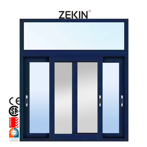 Zekin หน้าต่างบานเลื่อนสไตล์ยุโรปขนาดกำหนดเองได้กระจกนิรภัยอลูมิเนียมอัลลอยด์แบบรางระบายอากาศ - Product Image 5
