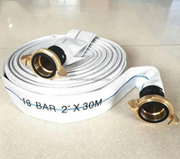 Storz selang api putih ukuran 1.5 inci x 30meter, dengan pipa air kopling Storz aluminium tembaga untuk katup hidran api dan