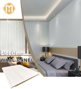 Melinco Revêtement mural décoratif en PVC Panneau cannelé 3d Panneaux de décoration murale en Wpc Revêtement mural intérieur - Product Image 1