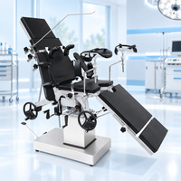 Table d'opération manuelle hydraulique de haute qualité en acier inoxydable réglable pour la chirurgie générale