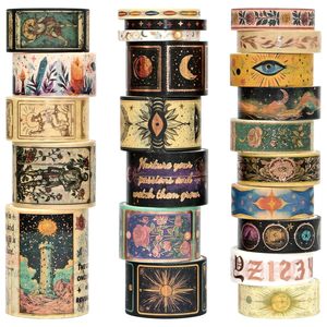 23 rouleaux de ruban washi décoratif vintage, largeurs assorties, pour journalisation, scrapbooking, bullet journal, fabrication de cartes et loisirs créatifs - Product Image 1