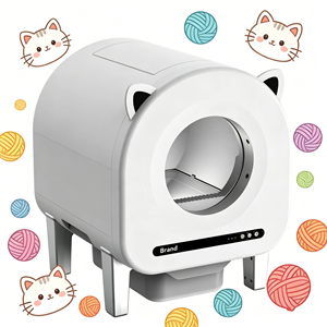 Bac à litière intelligent pour chat, auto-nettoyant, couleur noire, contrôle par application WiFi, toilette pour chat d'intérieur - Product Image 1